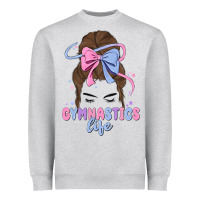 Heather Grey gymnastics life Heavyweight Sweatshirt - MaliasSmallBusiness