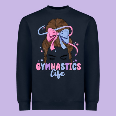Gymnastics Life Heavyweight Sweatshirt Designed By Maliassmallbusiness