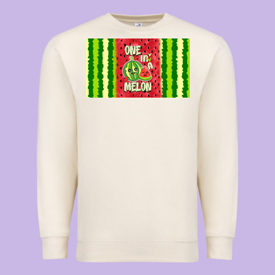 One In A Melon Premium Sweatshirt Designed By Tumblerdesignbyshophia