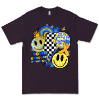 Plum retro down syndrome awareness Premium Tee - JahusDesignShop