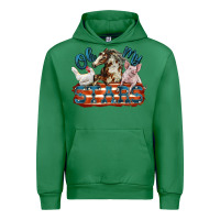 Emerald Oh my stars farm animals Urban Hoodie - FaDigitalArtStudio