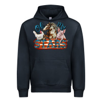 Navy Oh my stars farm animals Urban Hoodie - FaDigitalArtStudio