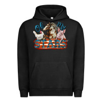 Pigment Black Oh my stars farm animals Urban Hoodie - FaDigitalArtStudio