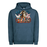 Pigment Midnight Navy Oh my stars farm animals Urban Hoodie - FaDigitalArtStudio