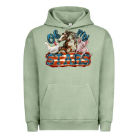 Pigment Oil Green Oh my stars farm animals Urban Hoodie - FaDigitalArtStudio