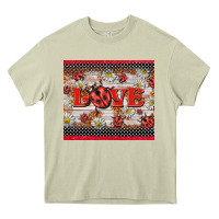 Mossy love ladybug Heavy Core Tee - BarkalooDesign