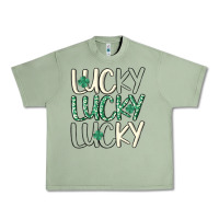 Oil Green lucky Urban Heavy Tee - MaliasSmallBusiness