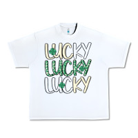 White lucky Urban Heavy Tee - MaliasSmallBusiness