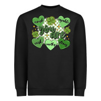 Black st. patrick's day positive affirmations Heavyweight Sweatshirt - MaliasSmallBusiness