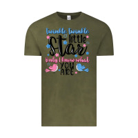 Vintage Olive twinkle twinkle little star Vintage Tee - MaliasSmallBusiness