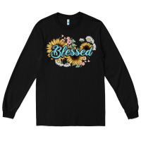 Black blessed Long Sleeve Tee - NancyCooperArtShop