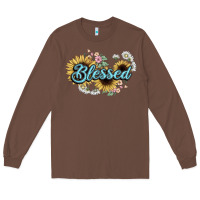 Chestnut blessed Long Sleeve Tee - NancyCooperArtShop