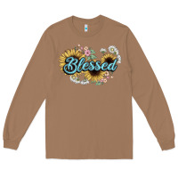 Toasted Coconut blessed Long Sleeve Tee - NancyCooperArtShop