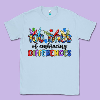 100 Days Of Embracing Differences Classic Tee Designed By Maliassmallbusiness