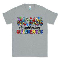 Heather Grey 100 days of embracing differences Classic Tee - MaliasSmallBusiness