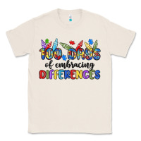 Natural 100 days of embracing differences Classic Tee - MaliasSmallBusiness