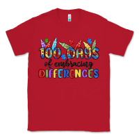Red 100 days of embracing differences Classic Tee - MaliasSmallBusiness