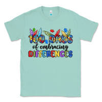 Seafoam 100 days of embracing differences Classic Tee - MaliasSmallBusiness