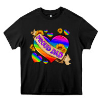 Black lgbtq proud dad Heavy Core Tee - HRA Design Shop