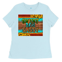 Baby Blue sweet and sassy Juneteenth Ladies Tee - HRA Design Shop