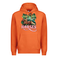 Just A Girl Who Loves Horses Premium Hoodie | Teevron