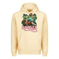 Pina Colada Just a girl who loves Horses Premium Hoodie - HowdyJamesFarm