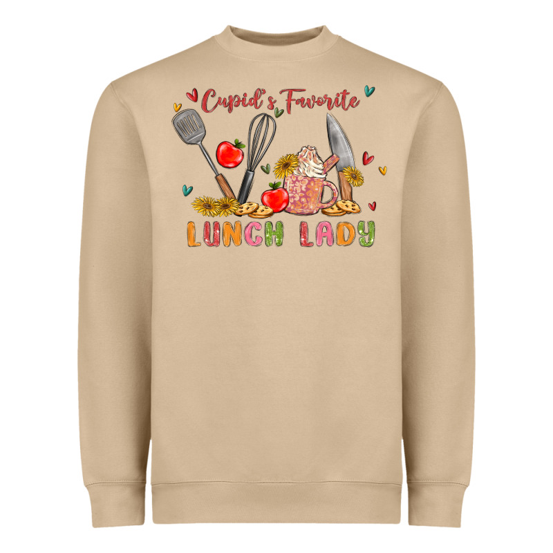 Cupids Favorite Lunch Lady Heavyweight Sweatshirt by MaliasSmallBusiness | Teevron