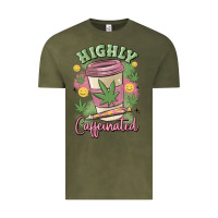 Vintage Olive highly caffeinated Vintage Tee - MaliasSmallBusiness