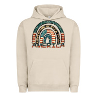Pigment French Oak America rainbow Urban Hoodie - FaDigitalArtStudio