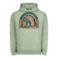Pigment Oil Green America rainbow Urban Hoodie - FaDigitalArtStudio