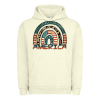 Pigment Pistachio America rainbow Urban Hoodie - FaDigitalArtStudio