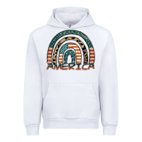 White America rainbow Urban Hoodie - FaDigitalArtStudio