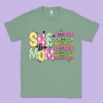 She Is Mom Classic Tee Designed By Jahusdesignshop
