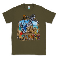 Army Green summer min Classic Tee - CowhideDigitalArt