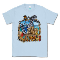 Dusty Blue summer min Classic Tee - CowhideDigitalArt
