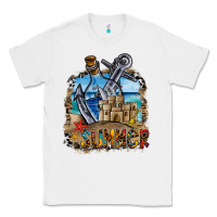 White summer min Classic Tee - CowhideDigitalArt