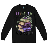 Black i like them real thick and juicy books Long Sleeve Tee - MaliasSmallBusiness