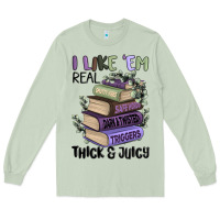 Matcha i like them real thick and juicy books Long Sleeve Tee - MaliasSmallBusiness