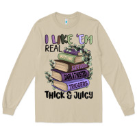 Mushroom i like them real thick and juicy books Long Sleeve Tee - MaliasSmallBusiness