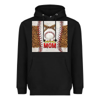 Black baseball mom with leopard tumbler tbs Heavyweight Hoodie - TumblerDesignByShophia