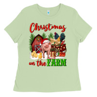 Matcha christmas on the farm Ladies Tee - FaDigitalArtStudio