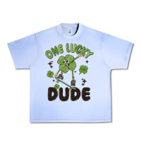 Grape Ice one lucky dude Urban Heavy Tee - MaliasSmallBusiness