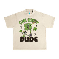 Sandshell one lucky dude Urban Heavy Tee - MaliasSmallBusiness