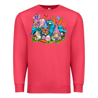 Cardinal Easter gnomies with truck Easter Day Premium Sweatshirt - HowdyJamesFarm