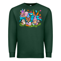 Sports Green Easter gnomies with truck Easter Day Premium Sweatshirt - HowdyJamesFarm