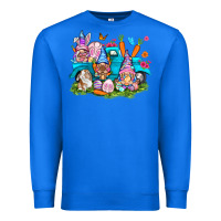 True Royal Easter gnomies with truck Easter Day Premium Sweatshirt - HowdyJamesFarm