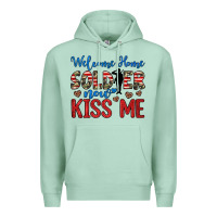 Seafoam welcome home soldier now kiss me Premium Hoodie - JahusDesignShop
