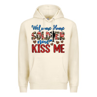Tofu welcome home soldier now kiss me Premium Hoodie - JahusDesignShop