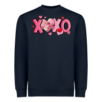 Xoxo Disco Heart Valentine's Day Heavyweight Sweatshirt | Teevron