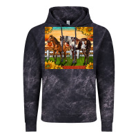 Cloud Black Western Ranch Horses Vintage Hoodie - LillyAllenDesigns